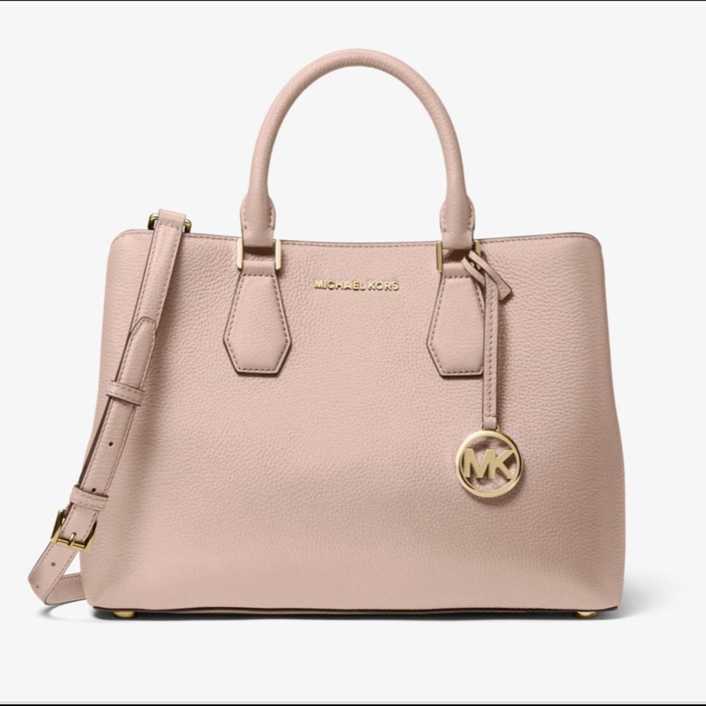 Michael Kors Camille Small Pebbled Leather Satchel